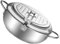 Cabilock Sartén Tempura Filtración Freír Olla De Comida Frita De Acero Inoxidable Freing por Aceite Olla Freidora De Cocina Olla Profunda Plata Acero Inoxidable 304