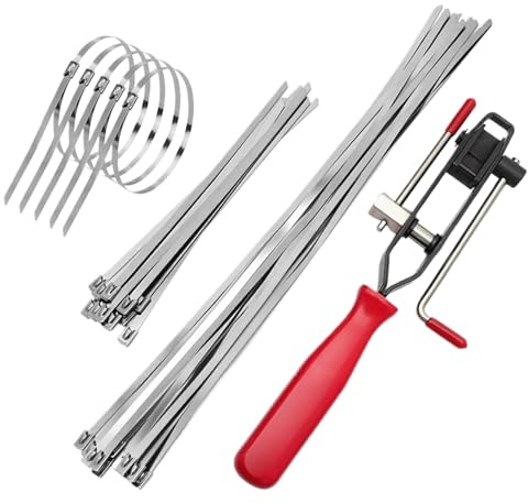 Sucritude Herramienta para Abrazaderas De Fuelle Homocinético - Abrazaderas Ajustables De Acero Inoxidable para Juntas De Fuelle De Eje - Accesorios Automotrices para Talleres Mecánicos Y Aficionados