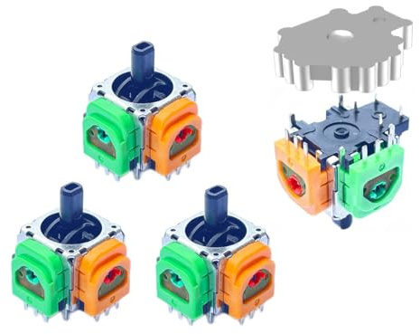 ElecGear 4x TMR Joystick und Entlötheizplatte Ersatz für Xbox Series S/X 1914 und Andere Controller, TMR Hall Steuerstick und Lötlitzen Reparaturwerkzeuge – (TMR-X1914)