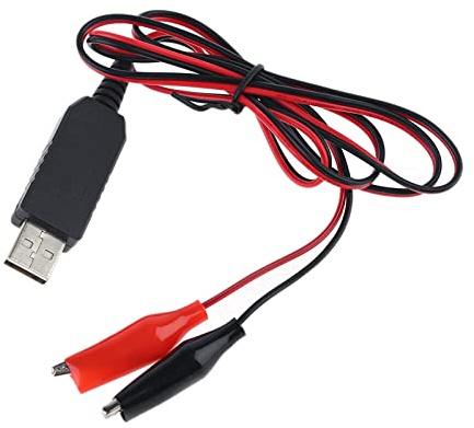 AeSiliFlex USB Netzteil Kabel 2m, 5V auf 4.5V Step-Down Converter, Ersatz für AA C D Cell Batterien in Fernbedienungen, LED-Lichter, Spielzeug für Zuhause und Büro