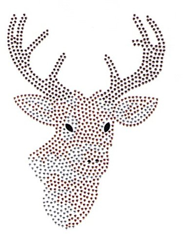 Bügelbild Applikation Studs Hirsch 11,5 x 15,7cm LE11-9