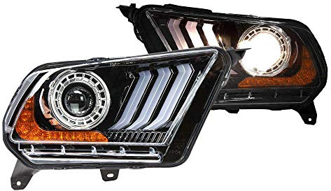 Winjet LED Headlight Compatible with 2010-2012 S197 Ford Mustang S550