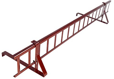 DQ-PP Schneefanggitter | Komplettes Set | 1,5 m | Gitter 20 cm | Rot | RAL 3011 | Schneefang