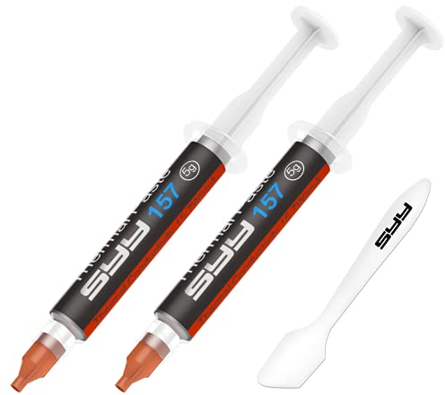 SYY Pasta Termica 10g con Toolkit, Thermal Paste Nuovo aggiornamento Facile da Applicare, Conduttività Termica Estremamente Alta, Pasta termoconduttiva per PC CPU GPU PS4 Processore