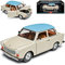 Sun Star Trabant 601 Deluxe Limousine Beige mit Blauem Dach DDR 1964-1990 1/18 Modell Auto