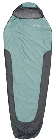 Where Tomorrow Schlafsack Small and Light - Ultraleicht 700g, kleines Packmaß 26x14 cm, ideale Wärmeregulierung - 220 x 80 x 50 cm - für Outdoor, Camping, Zelten - Hellblau/Grau