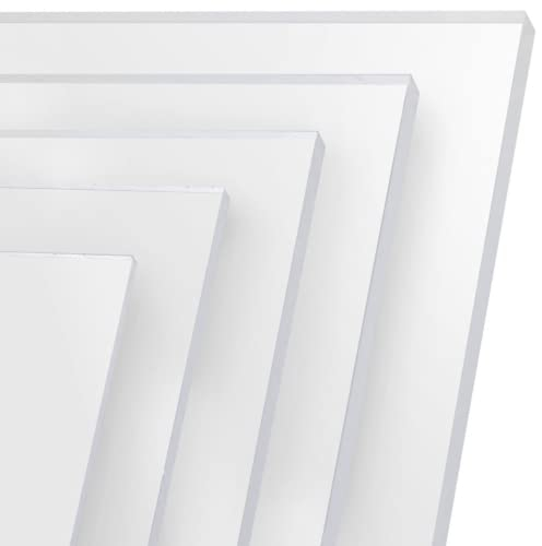 FRAMO Placa de cristal acrílico de 15 x 40 cm, corte a medida, placa de cristal acrílico transparente de 2 mm de grosor, resistente a los rayos UV, lámina de cristal acrílico por ambos lados con