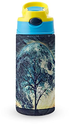 Bouteille Isotherme Loup Et Arbre Tasse En Acier Inoxydable 500Ml Gobelet Pour Garçons Filles
