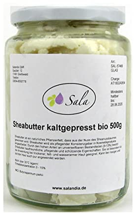 Sala Sheabutter kaltgepresst unraffiniert BIO (500 g Glas)