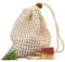 Zirbenseife im Sisal-Sackerl - Naturseife mit Bienenwachs und Zirbenspäne - 60g