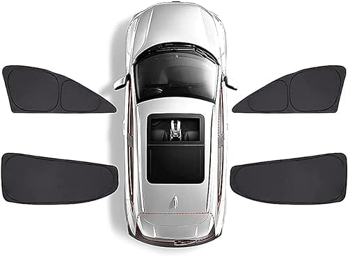 DPULL Auto Sonnenschutz für Renault Captur II 2019 2020 2021 2022 2023, Atmungsaktives Sonnenblende Front Heck Seitenscheibe Uv-Schutz Schutzabdeckung Zubehör,4Sides