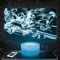 Nachttischlampe Videospiel Liga Gaming Gamer Videospiel Dekoration für Jungenzimmer 3D Videospiel Geschenkidee für eine gedämpfte Lichtdekoration Nachttischlampe Schreibtischlampe.