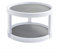 2 Tier Lazy Susan Turntable, 10-inch Spining Rack Pantry Organizers, Non Skid Spice Stand for Kitchen Cabinet Fridge Corner Pantry Bathroom Cosmetic, White/Gray