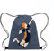 Roffatide Anime Haikyuu Kordelzug Tasche Oxford Drawstring Rucksack String Tasche Sport Basketball Sackpack Schwarz Orange O