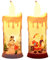 XNSHUN 2 Stück Weihnachten LED Kerzen Weihnachtslaterne Teelichter, Weihnachten Flammenlose Kerzen LED Kerzenlichter Deko Laterne, Weihnachten Deko Beleuchtete Für Tisch Weihnachtsdekoration (B)