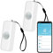ZigBee Smart Bewegungssensor, Infrarot-Bewegungssensor für das Heim-Alarmsystem,Mini-Kontaktsensor-Detektor mit App-Fernüberwachung,Benachrichtigungsalarm,kompatibel Alexa.ZigBee Hub erforderlich.2PCS