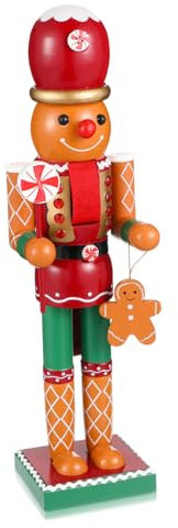 BUGUUYO 1stück Holz Weihnachtsdeko Nussknacker Figur Handgefertigter Christbaumschmuck Für Festliche Anlässe Chic Xmas Desktop Adornment Für Zuhause Partys