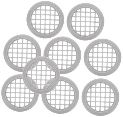 NUOBESTY 50Pcs Under Cabinet Ventilation Replacement Covers for Cabinet Doors Durable Vent for Shoe and Wardrobe Cabinets Installation Mesh
