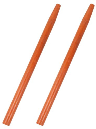 BESTonZON Lot de 2 Longs Manches en Bois : Manche de Rechange en Bois pour houe, Pelle, bêche et râteau – Design Ergonomique pour Outils de Jardinage en extérieur