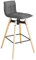 SoBuy® FST45-DG Tabouret de Bar Cuisine Rotatif à 360° avec Dossier et Repose-Pieds Fauteuil bistrot Haute qualité