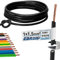 Cavo di cablaggio – Singolo cavo flessibile 1,5 mm2 – Cavo in PVC – H07V-K 1,5 mm² – Colore: nero – molte lunghezze disponibili in incrementi di 5 metri, lunghezza: 10 m