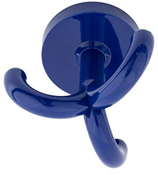 Gedotec Garderobenhaken Kinder Dreifachhaken Kunststoff RAL 5002 - ultramarin-blau | KITA | Unterbauhaken Decke mit 3-fach Aufhänger | MADE IN GERMANY | 20 Stück - Kleiderhaken drehbar zum Schrauben