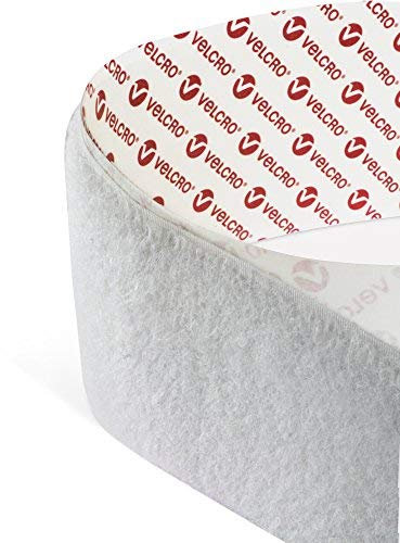 Velcro Brand PS14 Klettverschluss-Klebeband, 30 mm breit, weiß