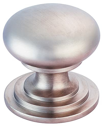 Carlisle Brass Victorian Knob – 38mm Polished Nickel Cupboard & Cabinet Door Knob