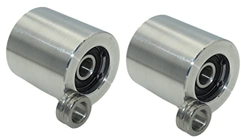 Set di 2 ruote folli per smerigliatrice a nastro CNC, per smerigliatrici a nastro, diametro 50 mm – 55 mm di larghezza (ruote inattive)