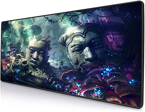 Alfombrilla de ratón CustoMade Extended Gaming con Bordes cosidos, Alfombrilla Grande Grande XXL (35.5x15.75 in), Resistente al Agua, Base Antideslizante, para Trabajo y Juegos, Oficina y hogar