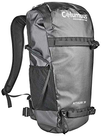 COLUMBUS Mochila Aitxuri 30 Mochila de Senderismo Ajustable, con Flujo de Aire en la Espalda y Sistema de Transferencia de Carga. Incluye Funda para la Lluvia. Capacidad 30 L en color Negro