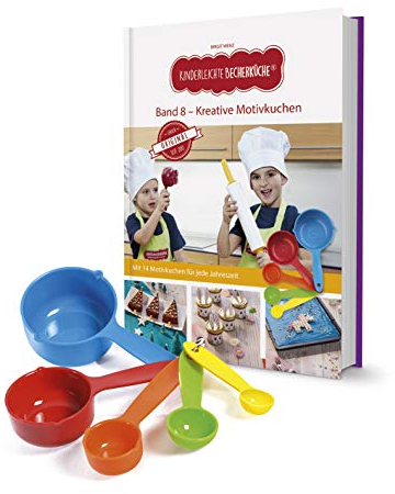 Becherküche Kinderleichte Band 8 Kreative Motivkuchen Set mit 5 Messbechern | Backspaß für Kinder & Eltern! Originelle Cupcakes, Blechkuchen etc. | Inkl. Schritt-für-Schritt-Anleitung