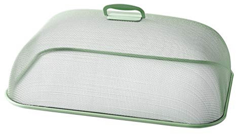 BESPORTBLE Fliegenhaube Metall Eisen Abdeckhaube Lebensmittel Abdeckung Obsthaube Kuchenabdeckung Fliegen Schutz Speisehaube für Picknicks Camping Essen Grill Partys Buffets Grün