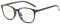 Gleitsichtbrille Lesebrille schwarz Multifokale Gläser Damen Herren mit +1.00 Dioptrien und Anti-Blaulicht/Blaulichtfilter Gleitsichtlesebrille (+1.00 Dioptrien)