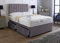 Comfy Deluxe LTD Plush Velvetto Divan Bed Set With Matching Apollo Headboard And Memory Sprung Mattress | Divan Bed Frame | Bed Base | Premium Velvetto Fabric (Grey, 5.0FT King Size 0 Drawer)