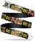 Buckle-Down Unisex-Erwachsene Seatbelt Belt Justice League Kids Gürtel, Gerechtigkeitsliga, 1.0 Wide-Fits Pant Size 20-36
