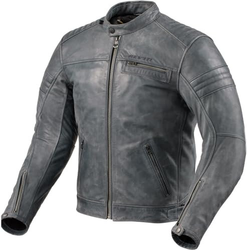 Revit Restless Motorrad Lederjacke, blau, 52