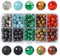 SOSMAR 200 Stück Natürliche Edelsteine ⌀ 8mm rund Perlen für Armbänder Halsketten Schmuck Basteln Auffädeln, 10 Sortierte Steinperlen Edelsteinperlen