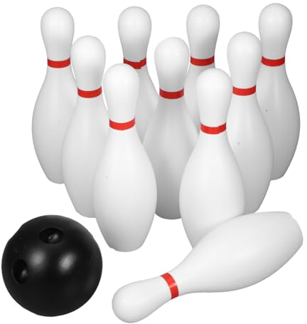 NUOBESTY Bowling Spiele Für Kegelspiel Kinder Bowling Tisch-familienspiele Spielzeuggeschenke Pow Plastik Weiß FüR Drinnen Und DraußEn