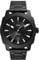 Fossil Machine uhr für Herren, Quarzwerk mit Edelstahl- oder Lederarmband, Schwarz und Weiß, 49MM