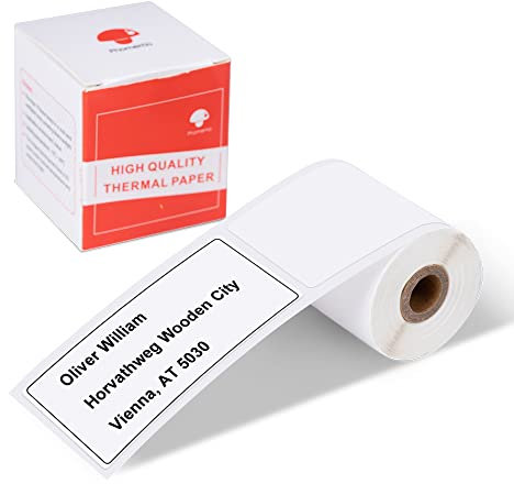 Phomemo M110/M120 Etiketten, 40x80 mm Selbstklebende Ettiketten für Phomemo M110 M221 M220 M120 M108 M100 M150 M250 M260 Etikettendrucker Thermo-Etiketten Bedruckbare Vielzweck-Etiketten