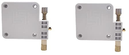 Lily's Home Lot de 2 ferme-portes automatiques – Fermeture de porte coulissante automatique contre les tempêtes, les portes de portail, les fenêtres et les armoires – Sans perforation et avec contrôle