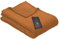Ibena Kuscheldecke Olbia 150x200 cm - flauschig, warm & waschbar, fleecedecke Cognac einfarbig