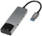 LYEAA Convertisseur audio externe en alliage d'aluminium adaptateur audio USB AC-3 DTS adaptateur casque carte son 7.1 5.1 canaux optique pour ordinateur portable de bureau (gris)