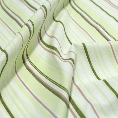 TOLKO Baumwollstoff Meterware Sommer Popeline aus Baumwolle Kleid Bluse Hemd Gardine Vorhang Kleiderstoff Dekostoff Nesselstoff | Stoffe zum Nähen Meterware (Grün)