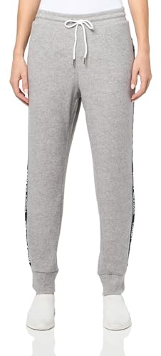 Tommy Hilfiger Women's Pants Knit Jogger Sportswear Bottoms, Stone Grey Heather, M
