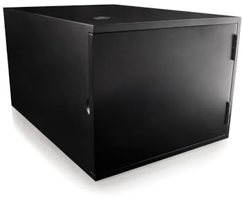 SUREBOX Lock Box - Bamboo - 12 Litre Lockable Box - Smart Lock - TTLock App - Premium Smart Safe Home Storage (Black)