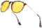 D Lolylad Nachtsichtbrille für Damen - Nachtfahrbrille für Autofahrer Autofahren Nacht gelbe Brille (Braun)