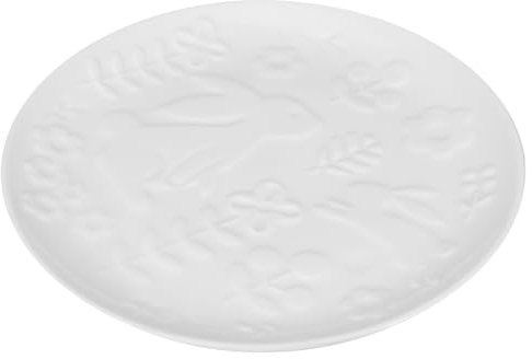 PRETYZOOM Weiße Keramikteller – Geschirrsets Hasenteller Geteilter Teller Teller Zum Servieren Von Speisen Für Den Heim- Und Restaurantgebrauch