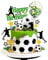 Fußball-Kuchendekorationen, Fußball-Kuchenaufsätze, Geburtstagsdekorationen für Jungen, Fußball-Sport-Thema, Kuchen, Cupcake-Dekorationen für Kinder, Jungen, Männer, Partyzubehör, Kuchenstecker, Grün